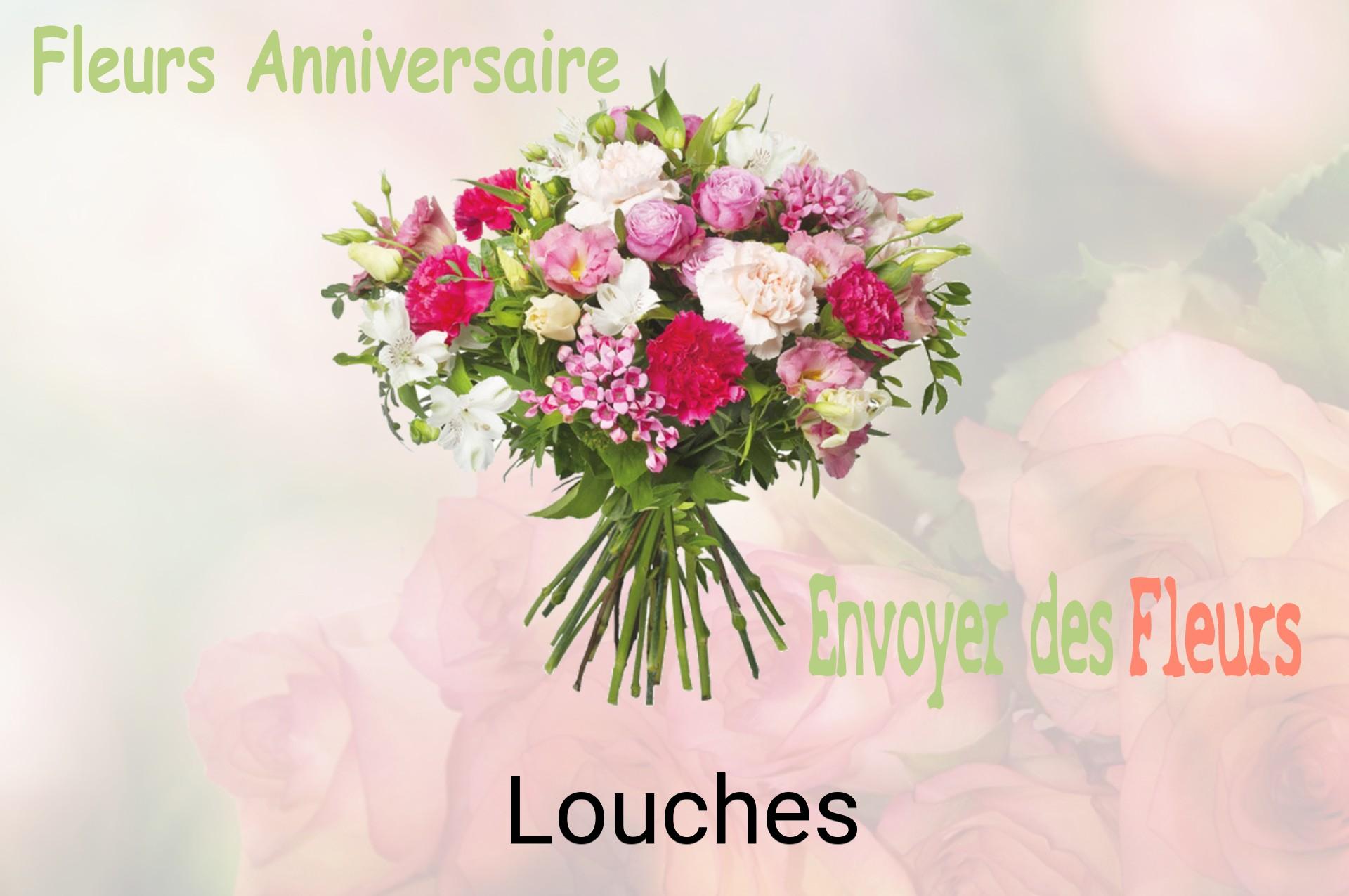 Bouquet de fleurs d’anniversaire livré à Louches